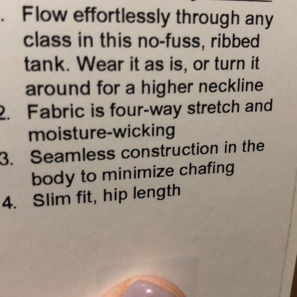 Lululemon Tank Top - Picture 3 of 3